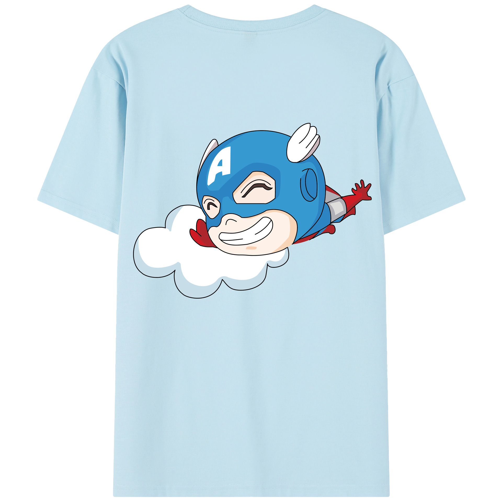 （画像用） アベンジャーズ The Avengers 綿100％半袖Tシャツ（背面プリント）